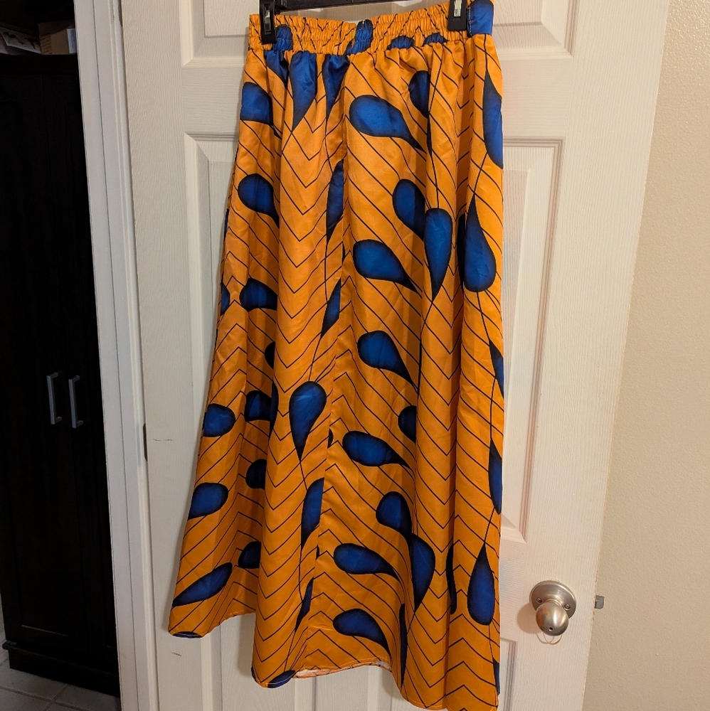 African Print Maxi Skirt - Picture 3 of 5